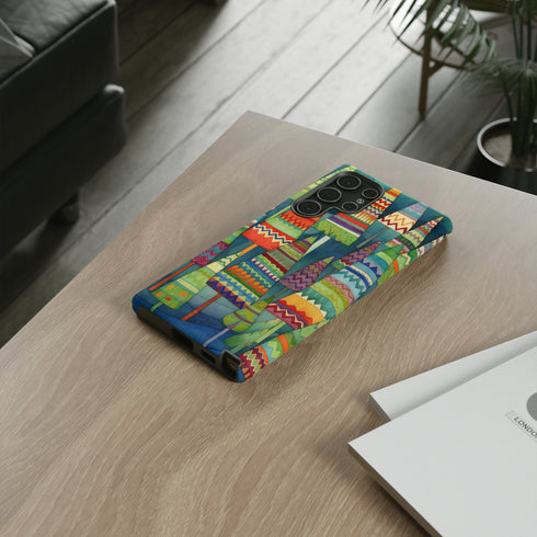 Knitted Christmas Trees - Impact Resistant Phone Case